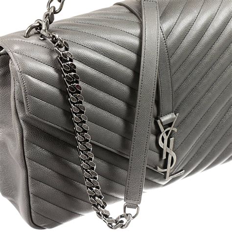 ysl handbags grey|ysl white clutch.